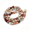Natural Shoushan Stone Beads Strands G-N346-05A-04-3
