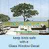 Flat Round PVC Plastic Self Adhesive Window Decorations Accessories AJEW-WH0182-007-5