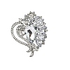 Alloy Rhinestone Brooch for Backpack Clothes PW-WG8AC7E-09-1