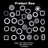 5 Sets 5 Styles PET Waterproof Hollow Lace Decorative Stickers DIY-CP0008-72-2