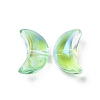 Transparent Electroplate Glass Beads GLAA-F122-01E-1