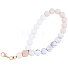 1Pc Silicone & Wood Pendant Decorations HJEW-BM0001-61D-7