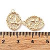 Rack Plating Brass Micro Pave Cubic Zirconia Pendants KK-K333-97G-3