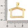 Rack Plating Brass Locket Pendants KK-F874-01G-06-3