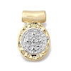 Religion Theme Brass Hammered Pendants KK-V010-09GP-01-1