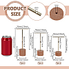 6Pcs 3 Sizes Iron T Bar Earring Display Stands EDIS-FG0001-76-2