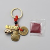 Brass Pendant Keychains HJEW-WH0036-181-1