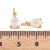 Brass & Glass Pendants KK-Q085-16G-01-3