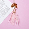 Woven Net/Web with Feather Pendant Decorations TREE-PW0002-15-2