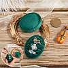 Oval Shape Velvet Rings Storage Gift Boxes CON-WH20001-06B-3