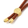 Twisted Nylon Cord Silder Bracelets X-DIY-B066-03G-4