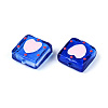 Handmade Spray Painted Lampwork Beads LAMP-N035-02D-3
