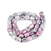 Anti-Tarnish Electroplate Glass Beads Strands EGLA-N027-03A-04-2