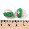 Natural Keshi Pearl with Cubic Zirconia Enamel Beads PEAR-G014-06B-3