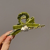 Alloy with Velvet Claw Hair Clips PW-WGCFDDD-02-1