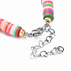 Handmade Polymer Clay Heishi Beads Bracelets BJEW-JB04472-3