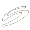 Non-Tarnish 304 Stainless Steel Cable Chain for Necklace STAS-E052-61P-55cm-4