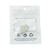 10Pcs Round Brass Magnetic Clasps with Loops KK-FS0001-34S-6