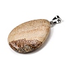Natural Picture Jasper Pendants G-F820-14P-15-2