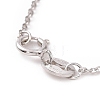 Rhodium Plated 925 Sterling Silver Cable Chains Necklace for Women STER-I021-08A-P-3