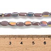 Electroplate Opaque Glass Beads EGLA-H112-06-HR01-4