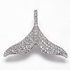 Brass Micro Pave Cubic Zirconia Pendants ZIRC-G095-79P-1