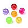 Transparent Acrylic European Beads X-TACR-T010-002-2