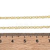 3MM Brass Textured Oval Link Chain Necklaces for Women KK-CBA2293-13G-5