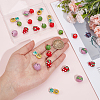 25Pcs 5 Styles Handmade Porcelain Beads PORC-PA0001-52-3