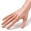 Imitate Austrian Crystal Bicone Glass Beaded Finger Rings RJEW-TA00003-03-4