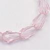 Transparent Glass Bead Strands GLAA-R168-5x7-01A-2