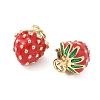 Brass Enamel Pendants KK-L256-44G-05-2
