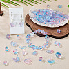 125G Gradient Color Transparent Glass Beads GLAA-TA0003-58A-6