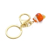 Fortune Cat Porcelain Pendant Keychain KEYC-G064-02-4