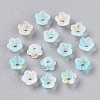 Frosted Transparent Acrylic Beads X-OACR-N137-72I-2