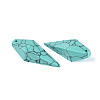 Synthetic Turquoise Pendants G-N362-22C-2