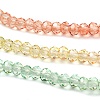 Transparent Painted Glass Beads Strands X1-DGLA-A034-T2mm-A04-4