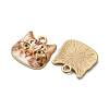 Alloy Enamel Pendants ENAM-V002-04G-01-2