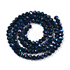 Electroplate Opaque Solid Color Glass Beads Strands EGLA-A044-P3mm-L16-3