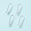 Eco-Friendly Brass Earring Hooks Findings KK-M157-03S-RS-1