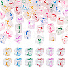 50Pcs Acrylic European Beads MACR-TADJ0001-13J-2