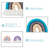 18Pcs 9 Colors Polycotton(Polyester Cotton) Rainbow Wall Hanging FIND-DC0002-90-4