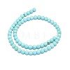 Natural Magnesite Beads Strands G-F604-04-6mm-4