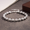 Brass Round Beaded Bracelets for Women WG861DA-01-1