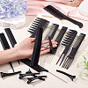 Plastic 10Pcs Hair Comb & 10Pcs Alligator Clip Set for Hairdressing DIY-TA0015-58-8