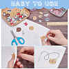 2 Bags Printed Wood Buttons BUTT-WR0001-31-3