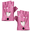 1 Pair Imitation Leather Fingerless Gloves AJEW-CL0004-95A-7
