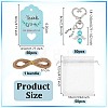 50Pcs Angel Alloy & ABS Plastic Imitation Pearl Pendant Decorations HJEW-OC00348-2