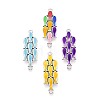 Alloy Enamel Connector Charms TIBE-N016-09AS-1