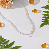 1Pc Glass Rondelle Beaded Necklaces NJEW-LP0007-23Z-3